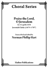 Praise the Lord, O Jerusalem SATB choral sheet music cover